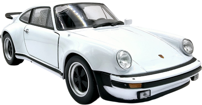웰리 포르쉐 911 터보 1974 다이캐스트 1:24, 화이트, 1개