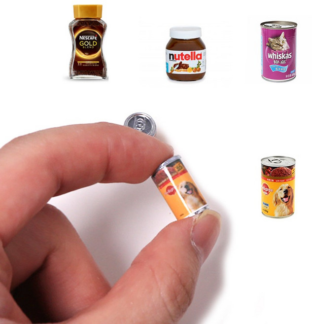 미니를사랑하는사람들 수공예 미니어쳐 납골당 제사상 장식 소품 사료캔 초콜렛잼 커피, 1번 네스카페st, 1개