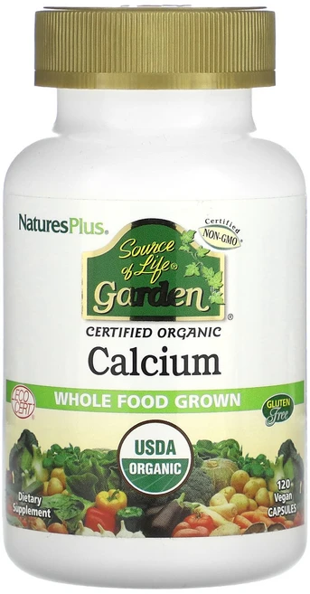 NaturesPlus 소스 오브 라이프 가든 칼슘 120 비건 캡, NaturesPlus소스오브라이프가든칼슘120비건캡, 1개, 120정 - 쿠팡