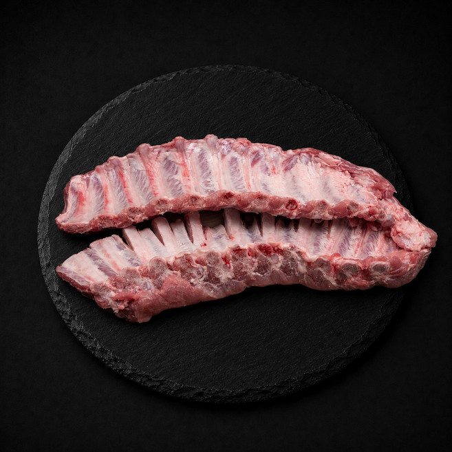 Fresh 보성녹돈 한돈 돼지 등갈비 500g x2개, 2개