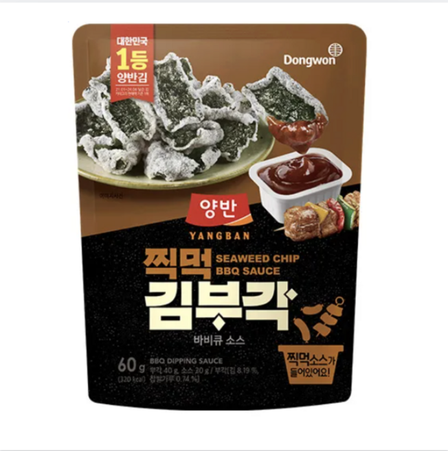 양반 찍먹 김부각 60g 바비큐소스/와사비마요 8개
