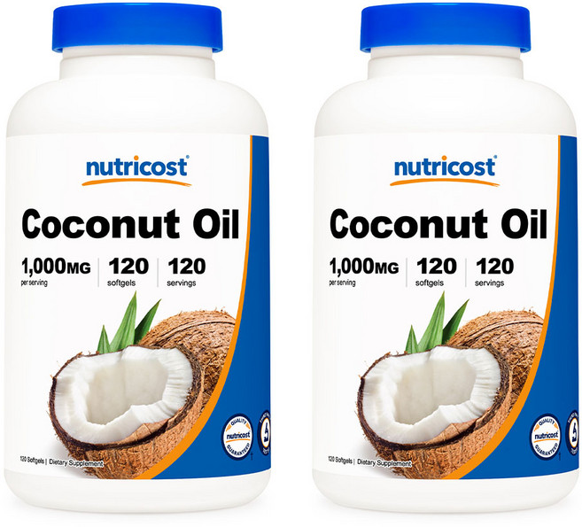 뉴트리코스트 코코넛 오일 1000mg 소프트젤 120정 2개