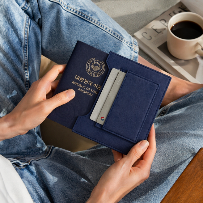 플라이원 해킹방지 RFID차단 여권 케이스 (카드 포함)