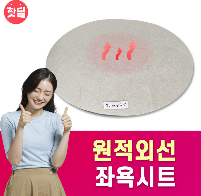 데일케어 원적외선 좌욕기 가정용 건식 온열 좌욕 방석 시트