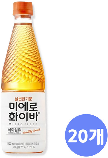 미에로화이바500ml*20, 500ml, 20개