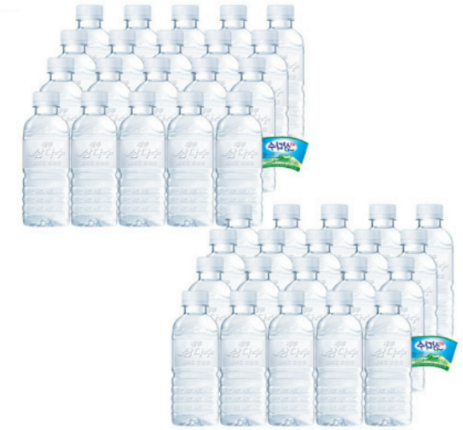 제주 삼다수 330ml 유라벨 무라벤 랜덤배송, 40개, 300ml