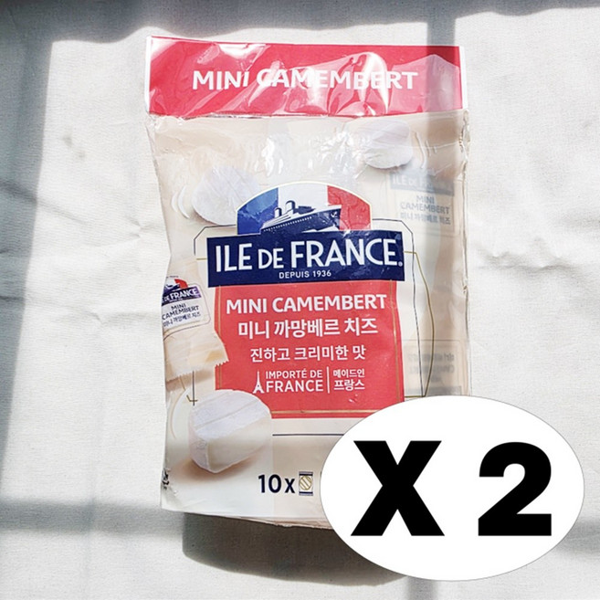 코스트코 일드 프랑스 미니 까망베르 치즈, 20개, 25g