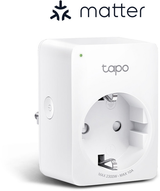 티피링크 Tapo P100M(1팩) 10A Wi-Fi 콘센트 IoT 스마트 플러그 구글홈 타이머 콘센트 절전, P100M, 1개