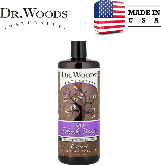Dr. Woods 무가공 블랙 비누 오리지널 946ml - 쿠팡