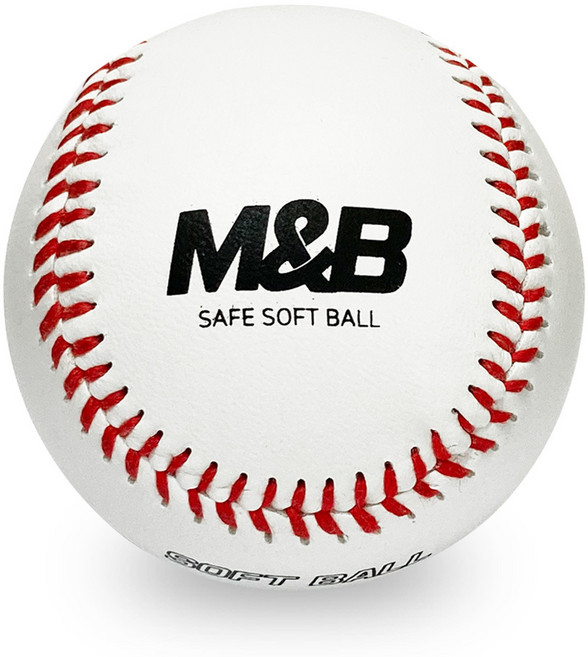 M&B 안전 야구공 어린이 캐치볼 소프트볼 1개, 단품