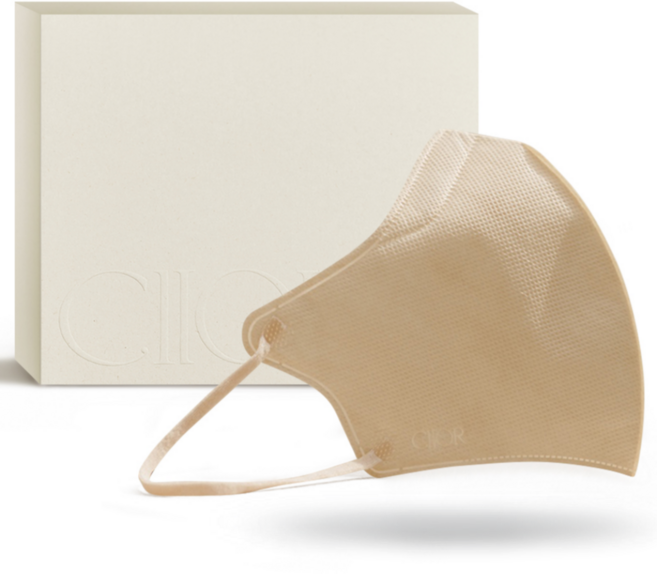 CIIOR 씨오르 KFAD 라이트 쿨 브이핏 새부리형마스크 여름용 시원한 숨쉬기편한 얇은 국산 컬러마스크, 25매입, 1세트, 라이트쿨베이지