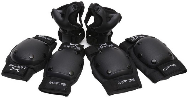 엑스원드라이브 3종보호대세트, 블랙, 1세트