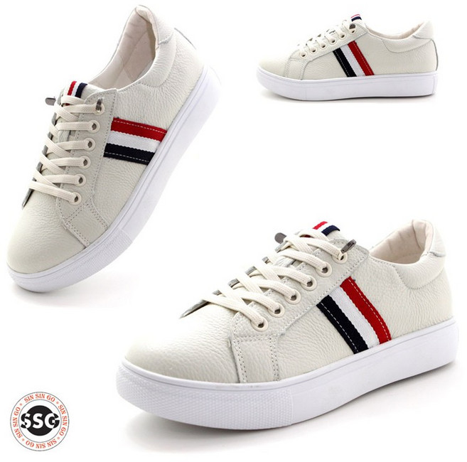 [천연소가죽 밴딩끈] 발볼편한 여성 쿠션 스니커즈 로퍼 캔버스 데일리 운동화 NGS519