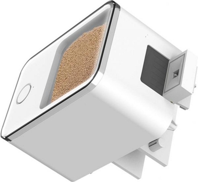 자동 급식기 스마트 급여기 밥그릇 급이기 미니 어항용 와이파이 어항 초저소음 앱 원격 제어 조절 가능 타이밍 흰색