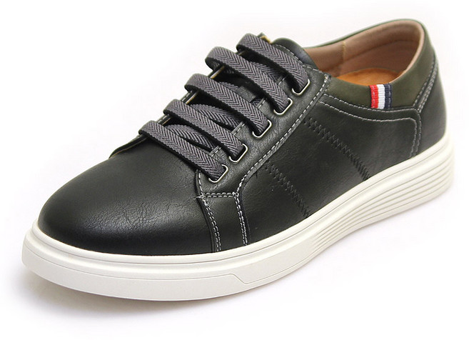 [모피어스] 손 안대는 밴딩 끈 가죽 남성 로퍼 슬립온 스니커즈 BK H5118