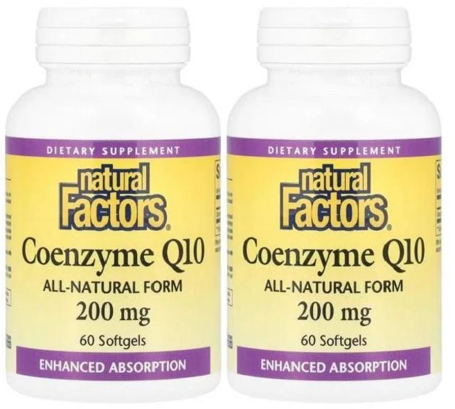 (1+1) 내추럴 팩터스 코엔자임 Q10 200mg 소프트젤 60정 (2병), 2개 - 쿠팡