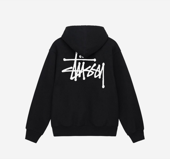 슈데일리 스투시 베이직 스투시 후드 블랙 2023
