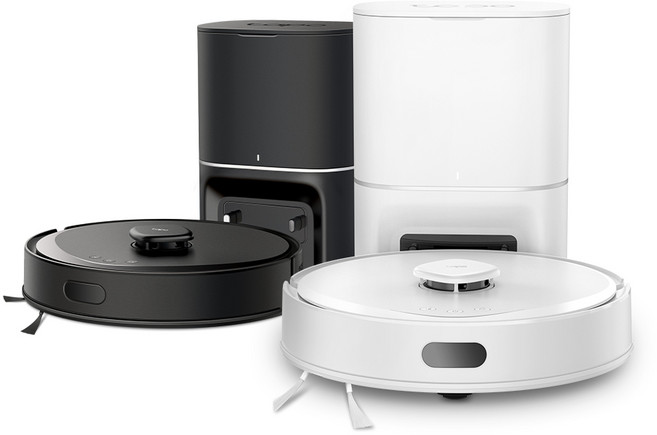 듀얼 내비게이션 물걸레 로봇청소기 & 클린스테이션 5300Pa, 화이트, Tapo RV30 Max Plus White