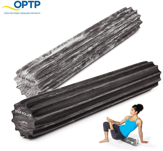 [국내배송] OPTP 스타 폼롤러 Star Roller, 화이트/그레이 마블-Soft