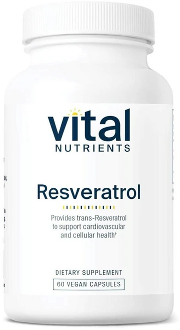 바이탈 뉴트리언츠 레스베라트롤 500mg 캡슐 Vital Nutrients Resveratrol, 1개, 60정 - 쿠팡