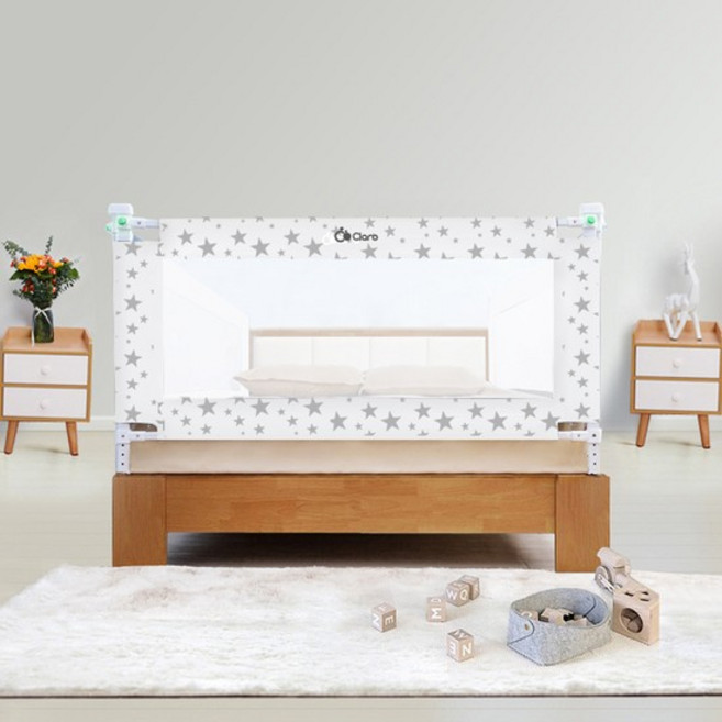 끌라로 침대안전가드 슬라이딩베이직 별화이트, 별화이트 120cm(BS-B120SW)