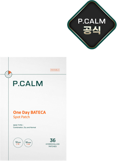 피캄 바테카 커버 스팟 패치 (원형/혼합형), 36개입, 1개