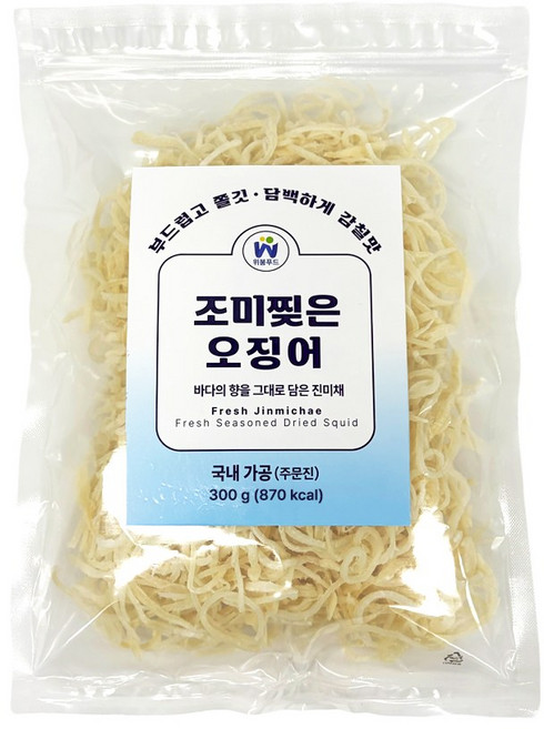 [위붐푸드]진미채 조미 찢은 오징어300g [국내가공], 2개, 300g
