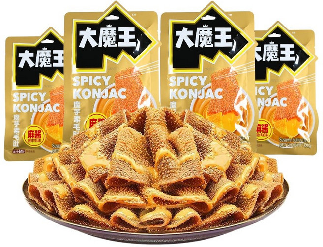 대마왕 설곤약 마라참깨소스맛 천엽 식감 중국 간식, 1박스, 360g