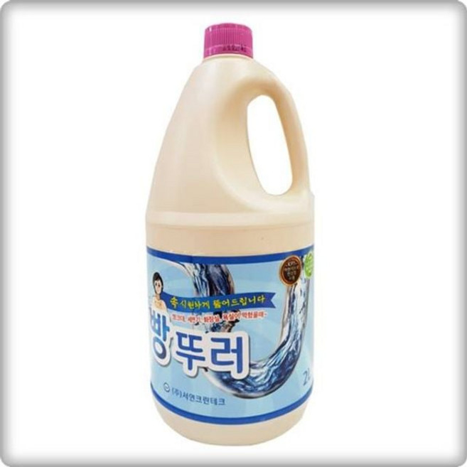 막힌 배수구 뚫어주는 빵뚜러 2LX 6개 막힘 소변기 뚫어뻥 빵뚜러 배수구 용품 청소, 2L
