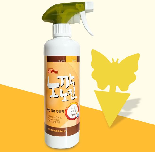 세경팜 노깍노진 식물 관리제 스프레이 + 끈끈이트랩, 1개, 500ml