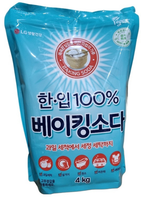 한입 100% 베이킹소다 리필형, 4kg, 1개