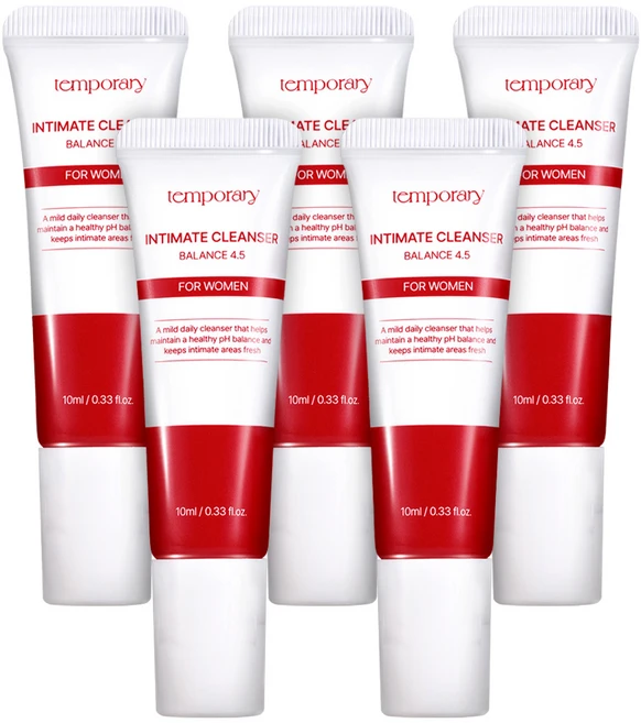 포 우먼 밸런스 4.5 산뜻한 이너밸런싱 휴대용 여행용 여성청결제, 5개, 10ml - 쿠팡