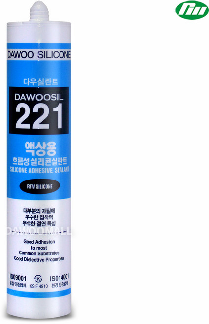 다우몰 액상 실리콘 흐름성 다우실 221 반투명 RTV실리콘, P0000DYL, 1개