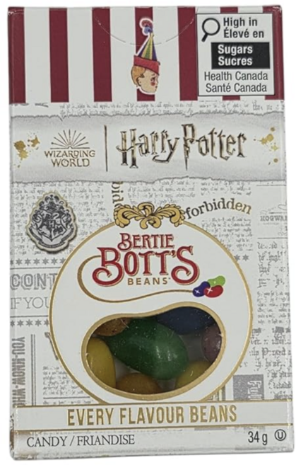 JellyBelly 젤리벨리 해리포터 버티 보트 젤리빈 1.2oz Harrypotter Bertie Bott Every Flavor Beans, 34g, 1개