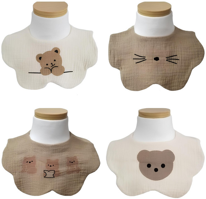 슈메르 사계절 6중 요루거즈 스카프빕 롤링턱받이