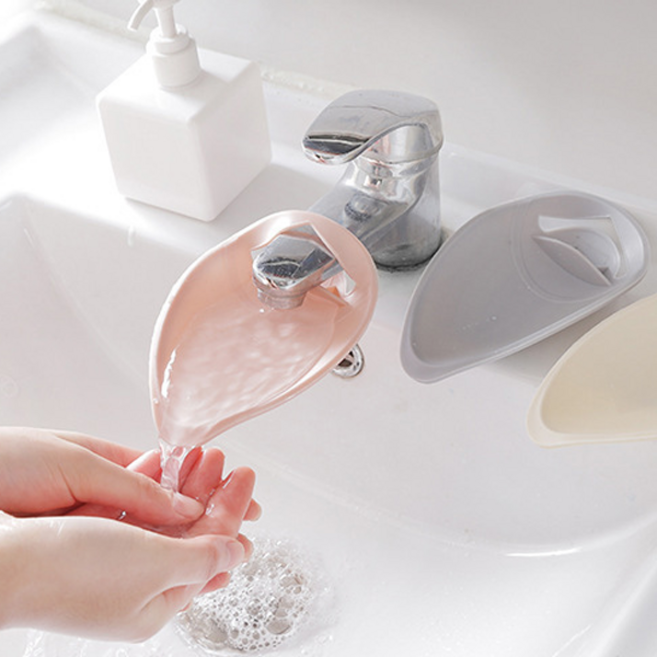 Z모던 수도꼭지 연장탭, 나뭇잎수도꼭지연장탭(아이보리), 1개