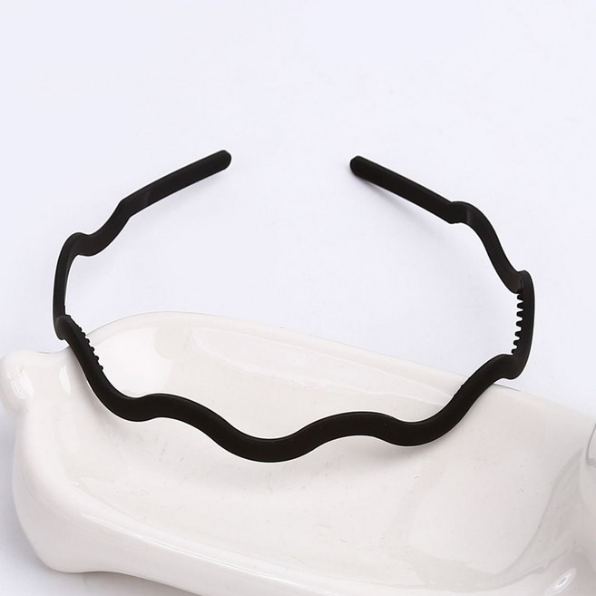 지그재그 플라스틱 헤어밴드jus4+4Lyc