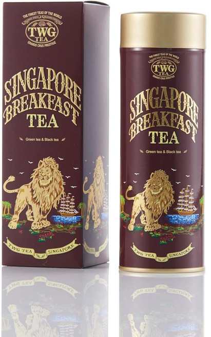 호주 TWG Tea Singapore Breakfast Tea 싱가포르 브랙퍼스트 홍차 & 녹차 잎차 루즈티, 4개