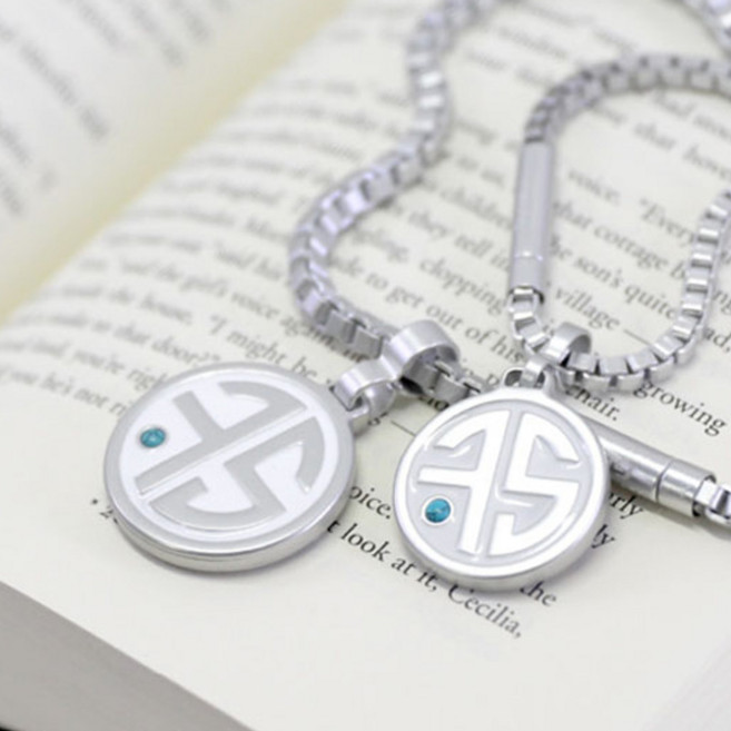 [포슘코리아] FS 마그네슘 건강목걸이 남성 여성/스포츠목걸이/헬스/운동/야구/골프/기능성/부모님선물/피로회복, 남성 M 50cm, 화이트, 1개