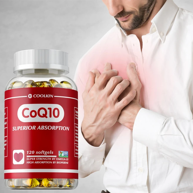 CoQ10 400mg 소프트젤 (PQQ 바이오페린 오메가-3 함유) 고흡수율 코엔자임 Q10 보충제 강력한 항산화 효과 심장 건강 및 에너지 생성 지원, 2개, 120정 - 쿠팡