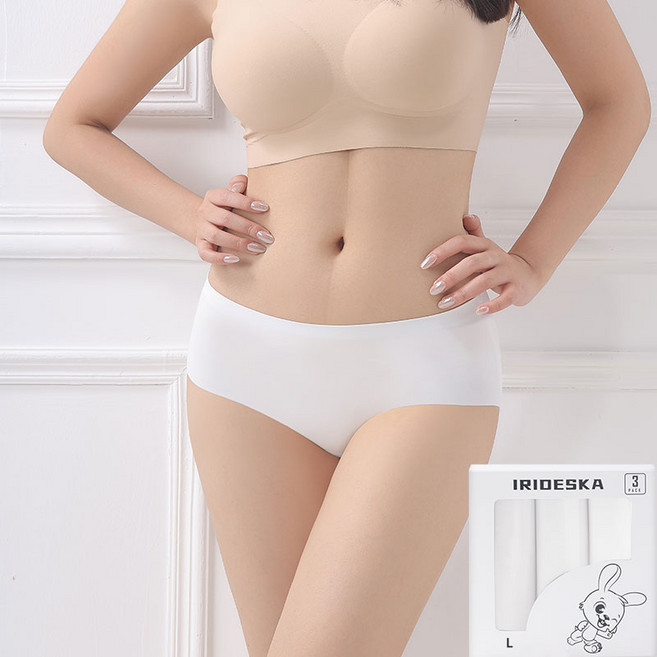 여성 심리스 미디팬티 컴포트 노라인 삼각팬티 3P/6P