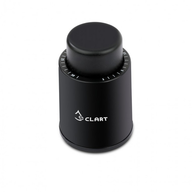 와인뚜껑 와인보관 보관일설정 와인마개 와인스토퍼 이클아트 블랙, 블랙 W2, 1개