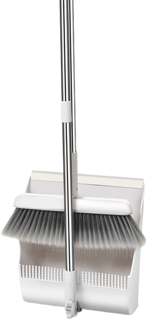 站立式掃把畚箕組，可折疊旋轉清潔工具, 掃把組, 1個