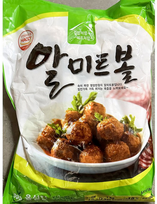 미트볼 올찬 냉동 알 1K X5, 5개, 1kg