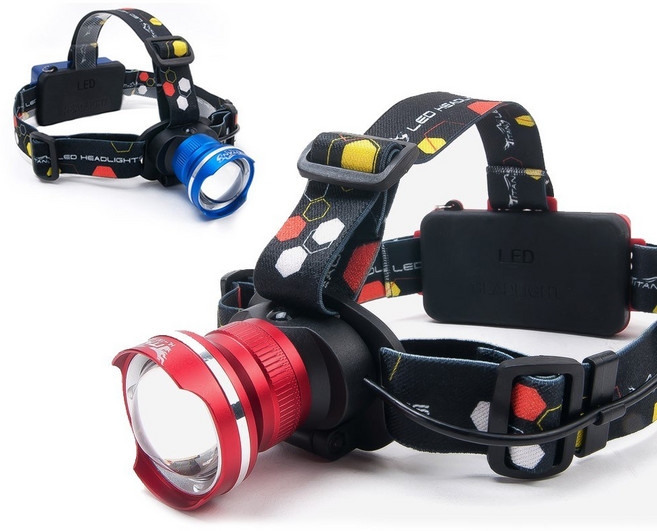 일주일 이벤트! 타이탄코리아 HL-130C (충전지 블랙 1알 포함) 2700루멘 런타임3-4시간 광폭특수렌즈 C타입 충전식 줌조절 LED헤드랜턴 캡라이트, 블루, 1개