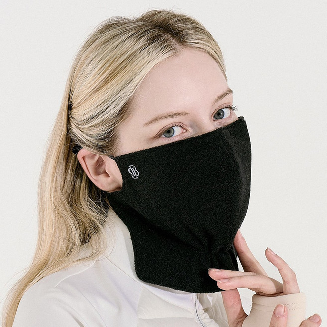 베일리화이트 골프 방한 마스크 겨울 기모 스포츠 낚시 등산 조깅 스키 여성 남성 커플, 블랙, 1개