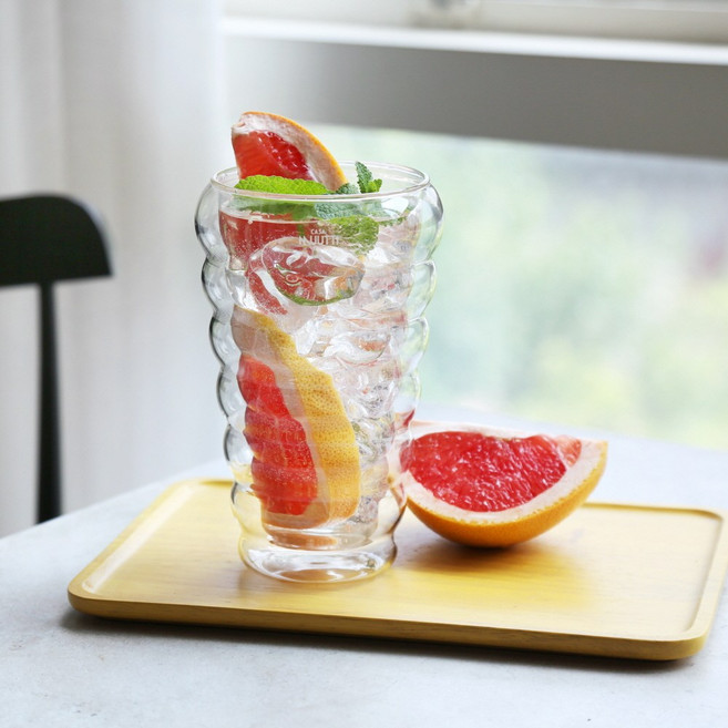 까사무띠 내열 이중유리컵 아넬리(M) 310ml 2p, 1세트
