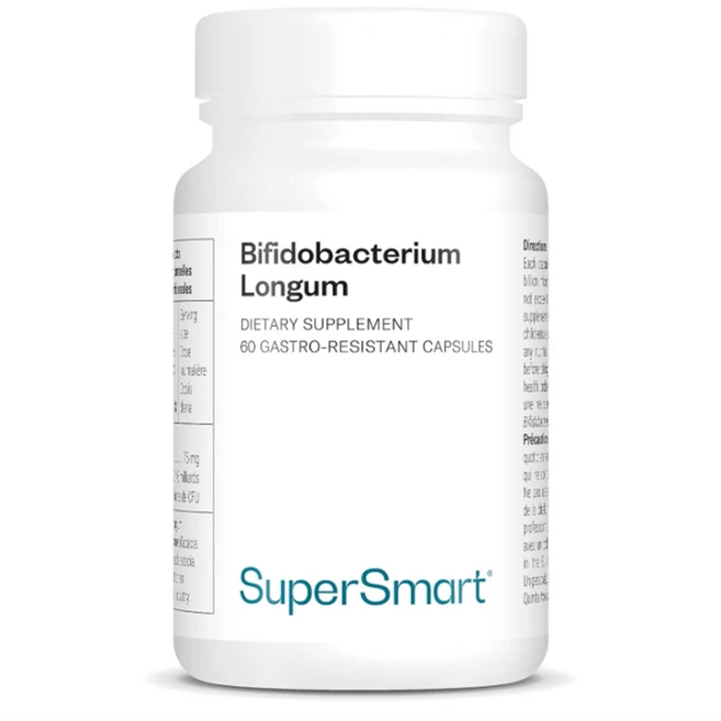 프랑스 슈퍼스마트 Supersmart Bifidobacterium longum 프로바이오틱스 비피도박테리움 롱검 유산균 캡슐, 1개, 60정 - 쿠팡