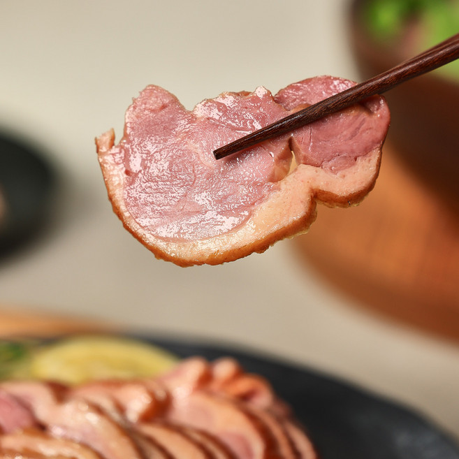 참나무 훈연 덕스 국내산 프리미엄 오리훈제 슬라이스 400g, 2팩