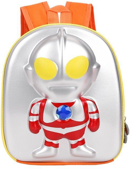 超級飛俠 兒童書包, 1個, 橘黃色3D奧特曼加長版
